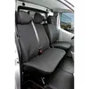 Image de Walser - Housse de siège Transporter en tissu pour Opel Vivaro, Renault Traffic, Nissan Primastar, siège simple & double