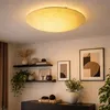 Image de Eglo - Plafonnier de haute qualité en verre jaune E27 éclairage lampe spot ronde en métal 32175
