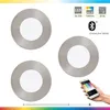 Image de EGLO connect set de 3 spots LED encastrables Fueva-C, lampe encastrable Smart Home, matériau : métal moulé, plastique, couleur : nickel mat, Ø : 8,5