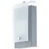 Image de Lampe d'extérieur, lumière en verre, éclairage de façade, entrée, spot galvanisé, 1x led 3,7W 320lm 3000K blanc chaud, LxlxH 12x7x22,5 cm Eglo 94115