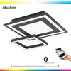 Image de Plafonnier LED EGLO connect Savatarila-C, applique murale à 2 lampes en acier et plastique en noir, blanc, changement de température de couleur