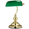 Image de Globo - Lampe de banquier rétro antique nostalgique lampe de bureau lampe de table Vert antique 2491