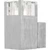 Image de Spot mural couloir argent G9 blanc chaud couloir aluminium Globo 56444-1 amoena