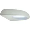 Image de Applique murale extérieur lampe de balcon lampe d'extérieur applique murale acier inoxydable, verre plastique, 1x douille E27, LxPxH 19,5x22x8 cm