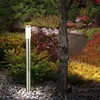Image de Lampadaire extérieur Lampadaire de jardin Lampe d'extérieur Éclairage de chemin, acier inoxydable, 1x E27 led 9W 810Lm blanc chaud, DxH 7,6 x 110 cm