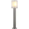 Image de Lampadaire, éclairage extérieur, lampe de terrasse, éclairage de jardin, lampadaire lanterne, résistant aux intempéries, acier inoxydable opale