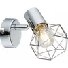 Image de Spot mural lampe chrome salon salle de travail cage spot lampe réglable Globo 54802-1 xara i