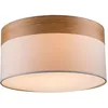 Image de Plafonnier - Chipsy - beige - bois métal - ø 40cm - E27 - - Globo