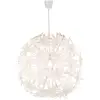 Image de Lampe pendule design chambre plafond lampe suspendue fleurs spot blanc Globo 15024