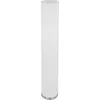 Image de Lampadaire salon lampe colonne moderne 3 flammes Lampadaire blanc, 3 flammes écran textile métal nickel blanc, 3x douilles E27, DxH 19x110 cm