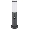Image de Lampadaire extérieur éclairage de terrasse SENSOR acier inoxydable socle cour luminaire Globo 3158AS