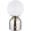 Image de Lampe de table LED lampe d'appoint lampe de chevet variateur tactile mémoire nickel