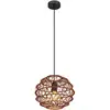 Image de Globo - suspension - Senni - marron - métal - Ø 29cm - E27 -