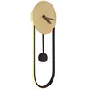 Image de Globo - Horloge murale applique rétroéclairage led métal couleur or h 58 cm