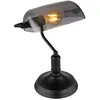 Image de Globo - lampe de table - Antique - noir - métal - lampe de bureau