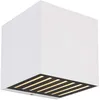 Image de Applique murale d'extérieur LED en aluminium et verre IP54, spot blanc