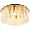 Image de Plafonnier plafonnier lampe de salon métal doré tiges de verre d 25 cm