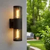Image de Applique murale Up and Down appliques d'extérieur en acier inoxydable lampes d'extérieur d'extérieur maison appliques murales en acier inoxydable,