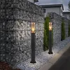 Image de Lampadaire de jardin éclairage extérieur lampe d'extérieur lampadaire éclairage de chemin acier inoxydable, accent cuivre fumée noire, 1x E27, DxH