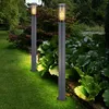 Image de Lampadaire éclairage de chemin borne lumineuse extérieur lampes de jardin anthracite IP44 lampadaire patio, acier inoxydable fumé, 1x douille E27,