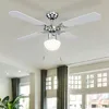 Image de Ventilateur de plafond avec éclairage Interrupteur à tirette avant inversé Lampe en verre Ventilateur de machine à vent, verre en métal chromé, froid