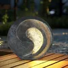 Image de Lampes solaires aspect pierre pour l'extérieur Sculpture de jardin pour l'extérieur Lampe solaire d'extérieur résistante aux intempéries, grise,