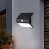 Image de Lampe solaire applique extérieure applique led capteur IP54 détecteur de mouvement noir