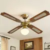 Image de Ventilateur de plafond avec éclairage Eté Hiver Ventilateur de plafond pour plafonds, pales réversibles, couleur chêne avec interrupteur à tirette et