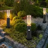 Image de Lampe de socle Lampe d'éclairage extérieur fumée Cuivre Extérieur avec détecteur de mouvement Lampadaire de jardin, acier inoxydable Plastique, 1x