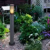 Image de Lampadaire éclairage extérieur lampadaire fumée anthracite extérieur lampadaire de jardin, plastique inox, 1x E27, DxH 7,6x80 cm