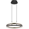 Image de Globo Lighting - Lampe suspendue lampe de table à manger ronde cristaux gris clairs cct led h 150 cm