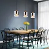 Image de Suspension lampe suspendue plafonnier à 3 lampes aspect bois verre couleur fumée