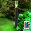 Image de Lampadaire Jardin Extérieur Lampe d'extérieur Lampadaire Lampadaire en inox Extérieur, télécommande dimmable Mémoire, accentuation cuivre noir fumé,