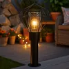 Image de Lampe d'extérieur, lampadaire, lampe de chemin, lampe de terrasse, lampe de jardin, métal noir en acier inoxydable, résistant aux éclaboussures, l