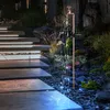 Image de Robinet de jardin décoratif pour robinet solaire avec éclairage extérieur Prise de jardin solaire pour extérieur, effet feu, métal doré, 60x led