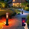 Image de Lampadaire led pour chemin, lampadaire d'extérieur avec détecteur de mouvement, contrôle par application cct, changement de couleur rvb, acier