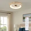 Image de Globo - Ventilateur de plafond plafonnier lampe en bois télécommande avant/arrière dimmable led
