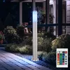 Image de Lampe d'allée Lampe d'extérieur à intensité variable avec télécommande led Lampe de jardin Lampe d'extérieur en acier inoxydable, changement de