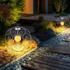 Image de Lampe solaire lampe de jardin boule de verre orientale lumière décorative solaire lumière verre en métal, piquet de sol, 1x led 0,06W blanc chaud,
