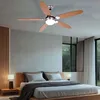 Image de Globo Lighting - Ventilateur de plafond led avec éclairage Ventilateur de plafond avec interrupteur à tirette, été hiver, pales réversibles marron