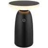 Image de Lampe solaire lampe d'extérieur lampe de table led usb-c IP54 variateur tactile noir 22,5 cm