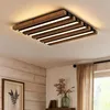 Image de Globo Lighting - Plafonnier lampe en bois lampe de salon marron led l 30 cm