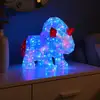 Image de Globo Lighting - Lampe de table lampe de table cheval de poche effet cristal chambre d'enfant led h 26 cm