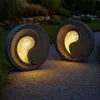 Image de Lampes solaires aspect pierre pour extérieur sculpture de jardin pour extérieur lampe solaire extérieure résistante aux intempéries lampe de table