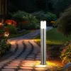 Image de Lampadaire d'extérieur pour chemin h 80 cm Lampe de jardin led lampe d'extérieur en acier inoxydable, opale en plastique argenté, 7W 806lm blanc