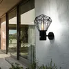 Image de Applique murale d'extérieur Lampe murale led avec détecteur de mouvement Lampe de jardin détecteur de mouvement, grille diamant noir, 7W 806 lm blanc