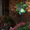 Image de Lampe solaire d'extérieur à led, éolienne colorée, lampe de jardin, décoration h 124 cm