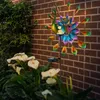 Image de Fiche solaire de jardin Lampe solaire pour extérieur Décoration de jardin Design paon, métal plastique, led 3000K, LxlxH 38x25x120 cm