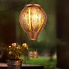 Image de Lampe solaire Décoration de jardin led Lampe solaire Ballon à air chaud Effet de feu Lampe d'extérieur Lampe à suspendre Lampe de terrasse, Décor