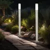 Image de Lot de 2 lampes debout d'extérieur avec détecteur de mouvement 2x prises de courant Éclairage de jardin Entrée Cour Colonnes Lampes debout